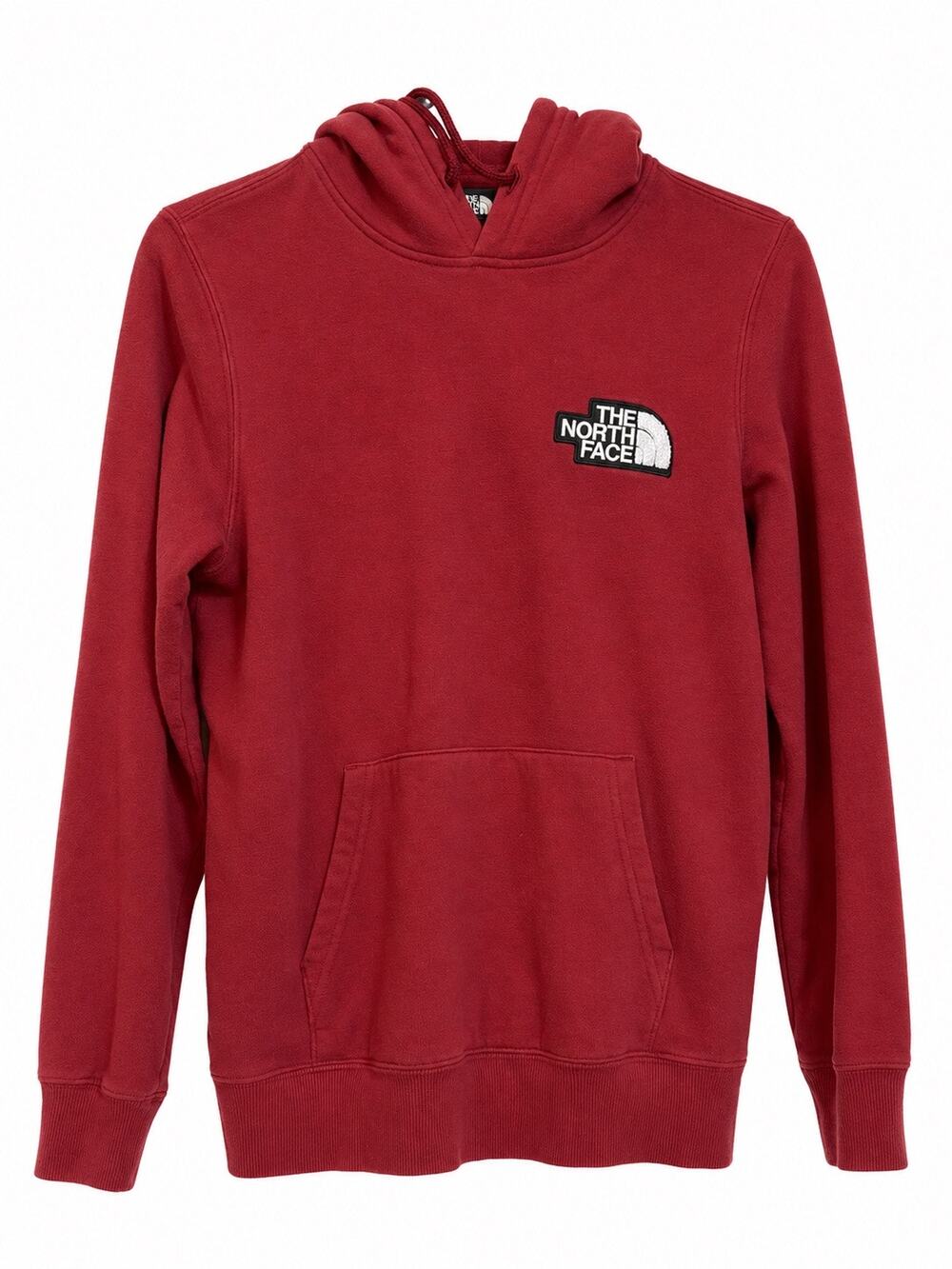 The North Face Hoodie Women Burgundy Red Pullover Sweatshirt Kangaroo Pocket SM